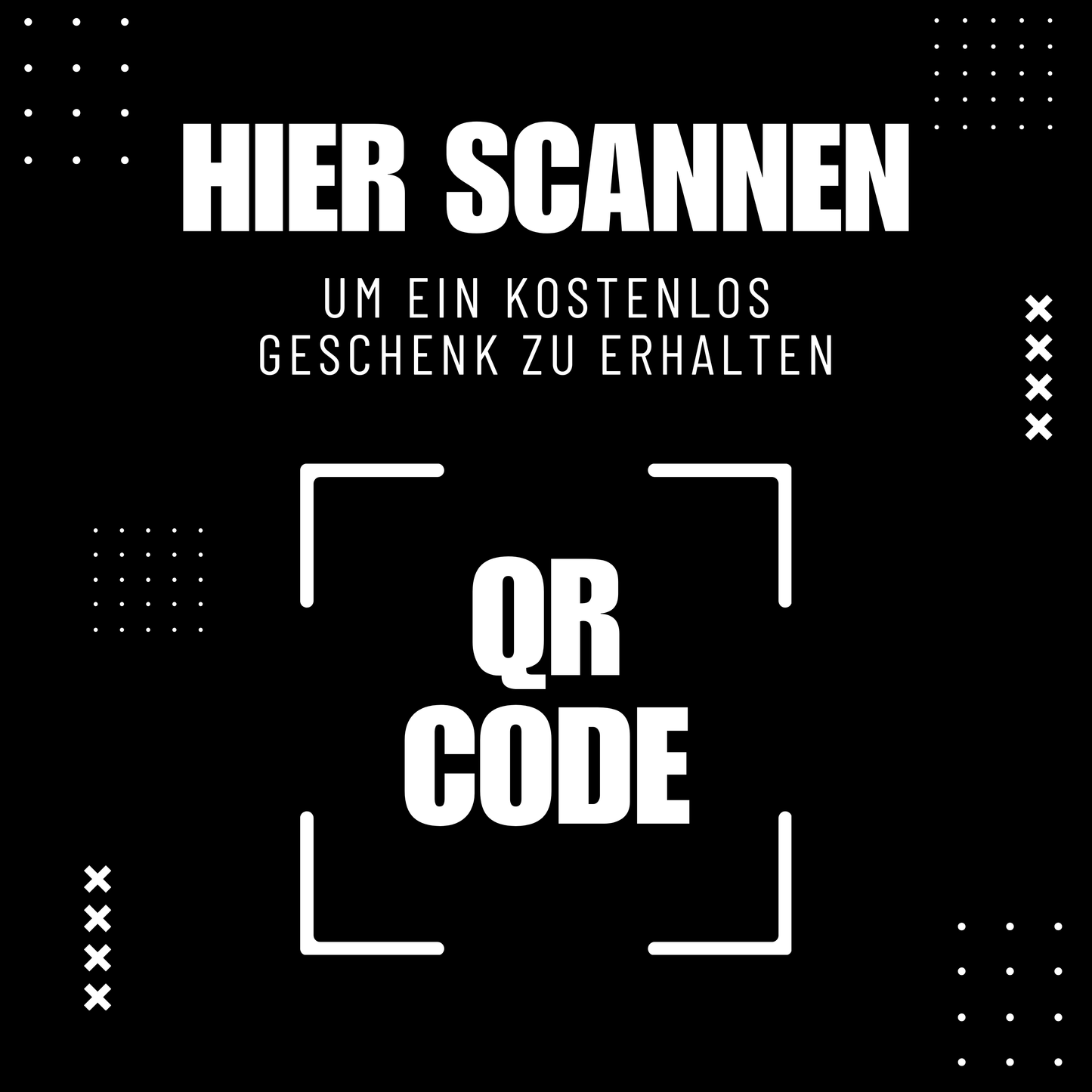 QR-Code Aufkleber Quadratisch