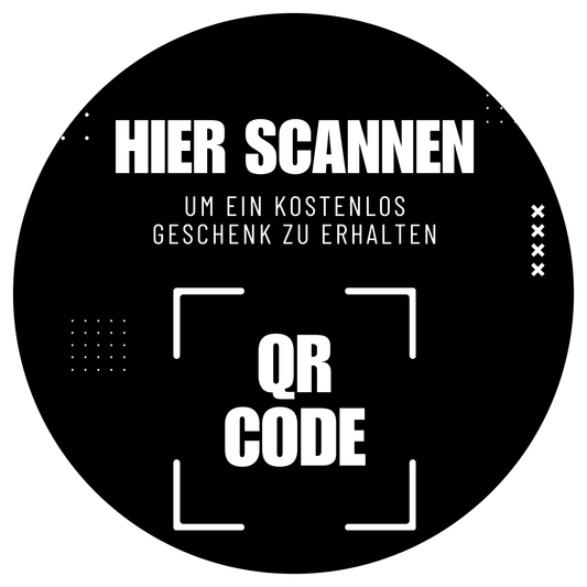 QR-Code Aufkleber Rund